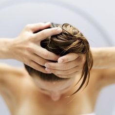 High angle view of a woman piling her hair up into a bun - George Doyle/Stockbyte/Getty Images Organic Hair Mask, Homemade Hair Mask, Grow Long Hair, Homemade Hair Products, Diy Hair Mask, Honey Hair, Hair Rinse, Greasy Hair Hairstyles