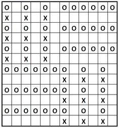 an image of a crossword puzzle with numbers and symbols on the grid, as well as