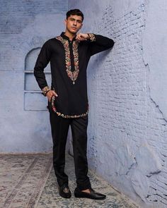 Something small for the size it is but good quality and strong seams Luxury Men's Salwar Kameez With Intricate Embroidery, Luxury Men's Black Kurta, Luxury Black Men's Kurta, Luxury Jamawar Men's Kurta, Luxury Men's Lawn Suit For Diwali, Luxury Men's Kurta With Motifs, Luxury Unstitched Men's Suit For Eid, Kurta Designs Men's For Diwali, Kurta Men Design Style