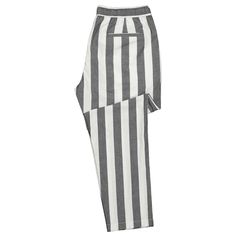 A must-have style in every man’s wardrobe, you will never look boring again with these striped jogger pants in gray and white. Elegantly made with high quality craftsmanship in a straight fit, flat-front style from premium quality cotton, these trousers feature a drawstring closure with an elastic waistband and four pockets. This pair of men's pants is perfect for work and everyday wear, summer events, parties and beach vacations. Buy it for yourself, or gift it to a loved one for an anniversary, holiday, birthday or just because. ABOUT: • Brand: Chiragh • Color: Gray, white • Features: Four pockets, elastic waistband, drawstring closure • Fit: Straight • Pattern: Striped • Closure: Drawstring • Material: Cotton, elastane • Construction: 100% HANDMADE MEASUREMENTS: Please allow a 2-3 cm di Vest Shirt, Jogger Pants, Mens Pants, White Stripe, Grey And White, Grey, Pants, How To Wear