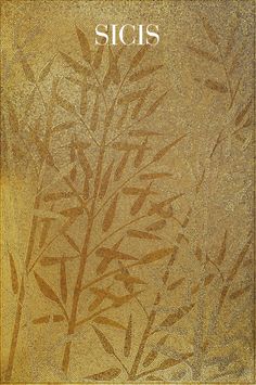 the cover to scis's album, featuring an image of bamboo leaves on gold foil