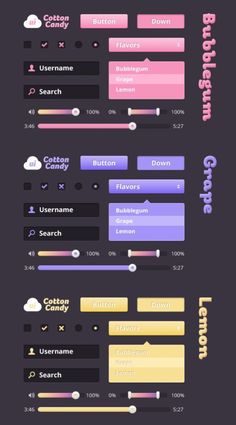 an info sheet with different colors and shapes