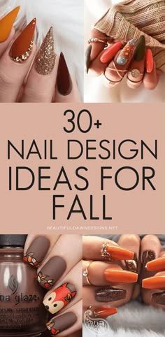 Autumn Nail Art Designs Fall Leaves, Fall Nails Designs 2023, November Nails Designs Fall 2023, Nails Inspiration Herbst, Fall Nails 2023 Coffin, Trendy Fall Nail Designs 2022, Gel Nail Designs For Fall Autumn, Acrylic Nail Designs Autumn, Fall Style Nails