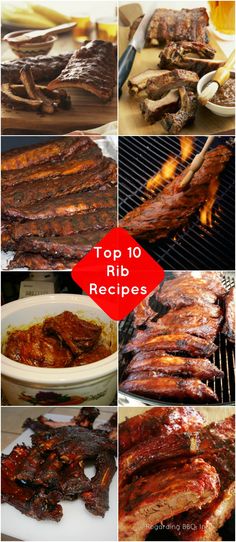 the top ten ribs are ready to be grilled and served on the bbq