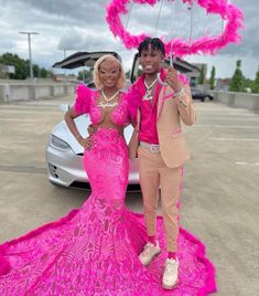 Prom Looks 2024, Pink Prom Suit, Orange Prom Dresses, Prom Photoshoot, Prom Couples, Prom Inspiration, Prom 2024, Gorgeous Prom Dresses, Prom Girl Dresses