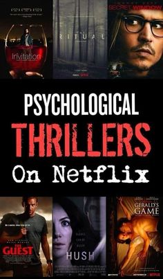 the cover of a book with images of people and text that reads,'psychic thrillers on netflix