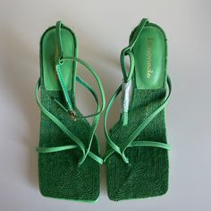 Brand New Green Square Toe Heels For Spring, Spring Green Square Toe Heels, Spring Green Wedge Heels, Miss Lola, Shoes Green, Green Heels, Shoes Women Heels, Shoes Heels, Size 6