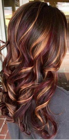 Brunette With Lowlights, Ideas For Hair Color, Red Hair With Highlights, Brown Hair Shades, Chocolate Brown Hair Color, Fall Hair Color Trends, Fall Blonde, Chocolate Brown Hair