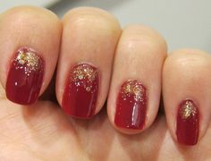 DIY Sparkle Nails Tutorial Christmas Sparkle Nails Tutorial Christmas Sparkle Nails, Christmas Nails Diy, Nails Tutorial, Christmas Sparkle, Sparkle Nails, Great Nails, Christmas Nail Designs, Christmas Nail