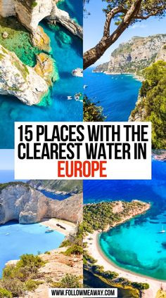 15 Places With The Clearest Water In Europe European Beaches, Beaches In Europe, Europe Beach, Europe Beaches, Best Beaches In Europe, Vacation Europe, Beach Destinations, Europe Trip Itinerary, Pretty Beach