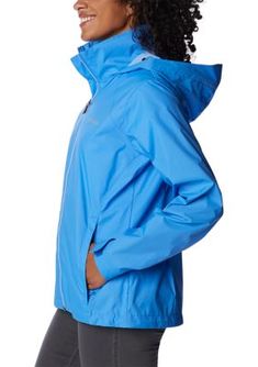 Engineered with Omni-Shield advanced repellency, this jacket from Columbia is a rainy day essential. | Columbia Women's Switchback IV Jacket, Blue, Large Columbia Blue, Water Absorption, Columbia Jacket, A Rainy Day, The Hand, Waterproof Fabric, Rainy Day, Columbia, Blue Color