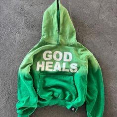 Full Sleeves God Heals Hoodie — My 3D Hoodie Oversized Hoodie Men, God Heals, Printed Hoodies, Tops Men, Y2k Tops, Outfit Vintage, Women Sweatshirt