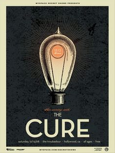 the book cover for the cure