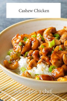 a white bowl filled with chicken and rice