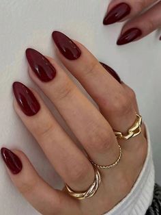 Multicolor  Collar   Plain Bare Nails Embellished   Nail,Hand & Foot Care Kutek Disney, Wine Nails, Makijaż Smokey Eye, Red Nail, Orange Nails, Classy Nails, Pretty Acrylic Nails