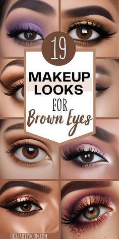 If you have lovely brown eyes, there are plenty of ways to make them even more stunning. Whether you like to keep things subtle or go all out, this article is packed with makeup ideas for brown eyes. Wedding, colorful, natural, tutorial, party, dark skinned winged eyeliner, black dress, step by step, and hair, and blonde hair, and black hair. #SeptemberReset24