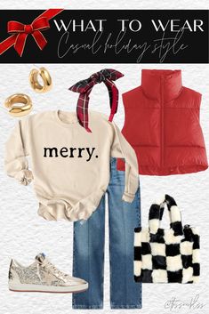 Golden Goose Ballstar Metallic … curated on LTK Christmas Fashion Outfits, Casual Holiday Outfits, Plaid Headband, Red Puffer Vest, Red Puffer, Glitter Sneakers, Christmas 2023, Christmas Fashion, Golden Goose