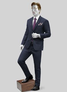 Attending your best friend's wedding? Got an important business meeting? Whatever the occasion, turn to our Napolean Ikel Stripe Space Blue Wool Suit for an elegant and exciting look. Crafted from a wool blend, the subtle blue hue of the checks offers a refined yet elegant style for a professional aura. This suit is an ideal choice for business meetings, a special night out, or any occasion that requires a sophisticated appearance. 
 
Look Includes  Napolean Kara Stripe Blue Wool Fabric  Two But Master Tailor, Button Jacket, Business Meeting, Wool Suit, Blue Wool, Jacket Buttons, Friend Wedding, Black Button, Wool Fabric