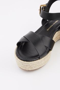 Wide Fit Reenie Cross Strap Wedge Sandal Chunky Wedges, Perfect Heels, Wide Fit Shoes, Black Wedge Sandals, Slingbacks, Women's Heels, Seasonal Fashion, Cross Straps, Dorothy Perkins