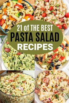 the best pasta salads to make for dinner or lunch, including pasta salads and pasta