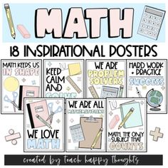 a poster with the words math and other things on it