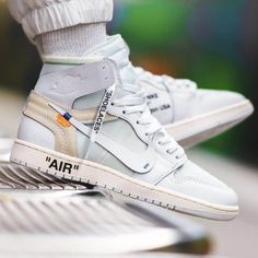 Air Jordan 1 x OFF-WHITE "Euro Release" Off White Jordan 1, Air Jordan 1 White, Jordan 1 Off White, White Jordans, Shoes Sneakers Jordans, Shoes Sneakers Nike, Colorful Shoes, Nike Lebron, Gym Shoes