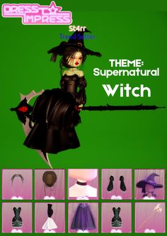 an image of a woman in a witch costume