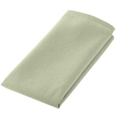 a plain light green napkin folded on top of each other