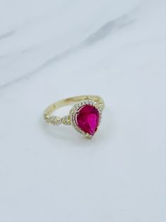 ❤️ 10k solid Gold Ring cocktail ❤️ Size 7.5 ❤️ Women's ring ❤️ Champagne color 10mm (light topaz color) and white cubic zirconia or red fuchsia New jewelry ❤️ Anillo estilo coctel ❤️ Anillo sortija de mujer ❤️ Tamaño 7.5 ❤️ Oro de 10 Kilates ❤️ Anillo piedra zirconia blanca y color champán o en roja fuchsia ❤️ Joyería nueva SKU 11753 Ring For Champagne, 14k Gold Red Cabochon Ring, Cocktail Champagne, Luxury 14k Gold Ruby Cabochon Ring, Topaz Color, Solid Gold Ring, New Jewelry, Solid Gold Rings, Champagne Color