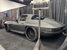 a car on display at an auto show