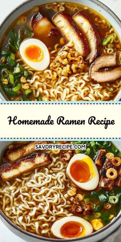 Looking for a soul-warming soup recipe that’s easy to make? This homemade ramen brings vibrant flavors and fresh ingredients right to your kitchen. You’ll impress your family and friends with your culinary skills—don’t forget to save this recipe for your next cooking adventure! Homemade Ramen Noodles Soup Beef, Ramen Noodle Recipes Authentic, Traditional Ramen Bowl, Keto Ramen Soup, Homemade Ramen Soup Recipes, Homemade Miso Ramen, Easy Homemade Ramen Soup, Easy Homemade Ramen Bowls