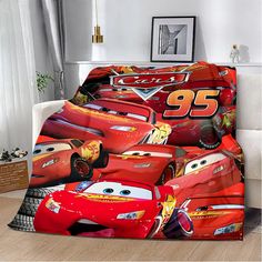 the cars bedding set is ready to be made