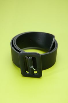 The wide width on this classic leather belt with square buckle makes it perfect for high-rise placement with dresses or on a everyday outfits.DETAILS:material: 70% pu leather + 30% alloyfully Adjustablebuckle width: 2.5" x 2"belt width 1.25"length: 41"one size Black Belt With Rectangular Buckle, Modern Black Rectangular Belt, Sunglass Chain, Wall Accessories, Faux Leather Belts, Steel Necklace, Color Calibration, Classic Leather, Monogram Initials