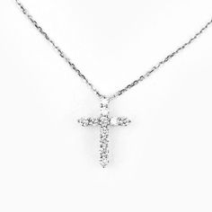 The cross is a symbol of God’s unfailing love for you. Wear this necklace as your prayer, “Jesus lend me your heart so that I may LOVE like You.” Amen. Diamond Cross 14K Gold Pendant 18" 14K Gold chain + 2" extension 14 karat white or yellow gold, 11 diamonds (0.25 carat) The Heart of Jesus Necklace comes in a box with an inspirational card Unfailing Love, Jesus Necklace, Diamond Cross Necklace, Diamond Cross Necklaces, Heart Of Jesus, Diamond Cross, The Cross, Inspirational Cards, Heart Necklace