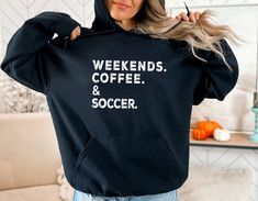 Sorry Can't Soccer Bye Sweatshirt, Gift for Soccer Lover, Soccer Life Sweater, Soccer Mom Sweatshirt, Soccer Gift, Soccer Mom Hoodie Brand: Rabbit skin-Toddlers Brand: Gildan- youth hoodies and sweatshirts Brand: Gildan and Tultex -Adult hoodies and sweatshirts If you have a specific brand you prefer, please let us know, otherwise, we will use the inventory we have, which includes Gildan and Tultex brands. These are UNISEX fit! Make sure to choose your size accordingly! Please see images for siz Soccer Sweatshirt, Soccer Design, Weekend Coffee, Soccer Hoodies, Soccer Mom Shirt, Mama Hoodie, Soccer Life, Soccer Gifts, Mom Hoodies