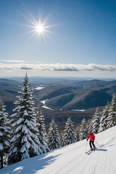 Hit the Slopes: A Guide to New Hampshire&#8217;s Premier Ski Resorts Loon Mountain New Hampshire, New Hampshire Ski Resorts, New Hampshire Winter, Snowy Wonderland, Loon Mountain, Bretton Woods, Best Ski Resorts