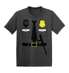 a t - shirt with an image of a police officer's uniform on it