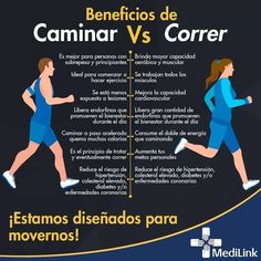 a poster showing the differences between running and jogging