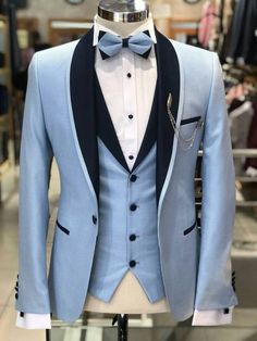 Terno Slim, Wedding Outfit Men, Suit Blue, Blue Tuxedos, Slim Fit Tuxedo, Dress Suits For Men