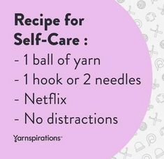 a recipe for self - care is shown on a pink circle