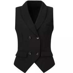 Fitted Vest With Suit Collar For Work, Fitted Suit Collar Vest For Work, Tailored Blazer With Vest For Office, Lapel Collar Vest For Office In Fall, Fitted Blazer With Vest For Work, Fall Blazer With Vest For Workwear, Fall Workwear Blazer With Vest, Fitted Vest With Lapel Collar For Business Casual, Classic Office Vest With Suit Collar