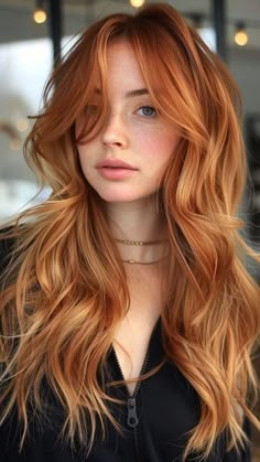 Strawberry Copper Hair, Spring Red Hair Color, Light Copper Hair, 30 Hair Color, Red Blonde Hair, Red Blonde, Strawberry Blonde Hair Color, Copper Blonde