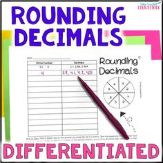 rounding decimals with a pen and paper