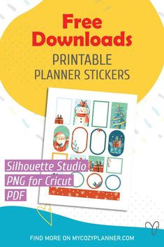 the free printable planner stickers for christmas