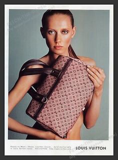 Louis Vuitton. This is not a reproduction. Model 2000s, Advertising Clothing, Print Advertisement, Louis Vuitton Handbag, Past And Present, Vuitton Handbags, Louis Vuitton Handbags, Multi Color, Shoe Accessories