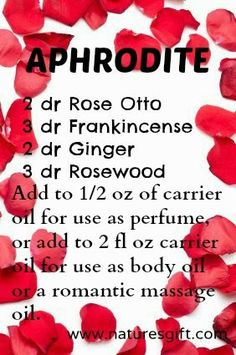 aromatherapy at Nature's Gift: Fragrant February - Aphrodite Rosewood Essential Oil, Essential Oil Beauty, Essential Oil Roller Balls, List Of Essential Oils, Perfume Recipes, Diy Perfume