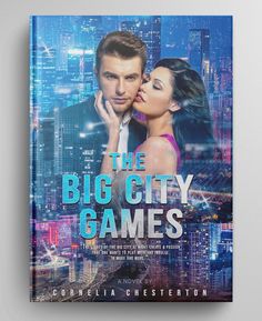 the book cover for the big city games, with an image of a man and woman kissing