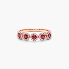 Garnet Birthstone, Rose Gold Halo, Jewelry Photoshoot, Fine Ring, Red Gemstones, Gold Halo, Rose Gold Band, Birthstone Earring, Ruby Ring