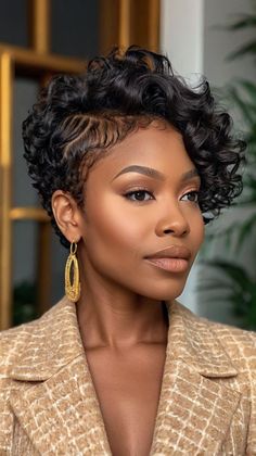 Black Female Haircut, Curly Short Bob Hairstyles, Sharp Hairstyles, Short Bob Black Women, Nia Long Short Hair, Black Women Short Haircuts, Fall Hair Colors Dark, Textured Hairstyles, Hair Colors Dark