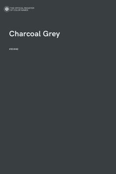 the cover of charcoal grey, with white text